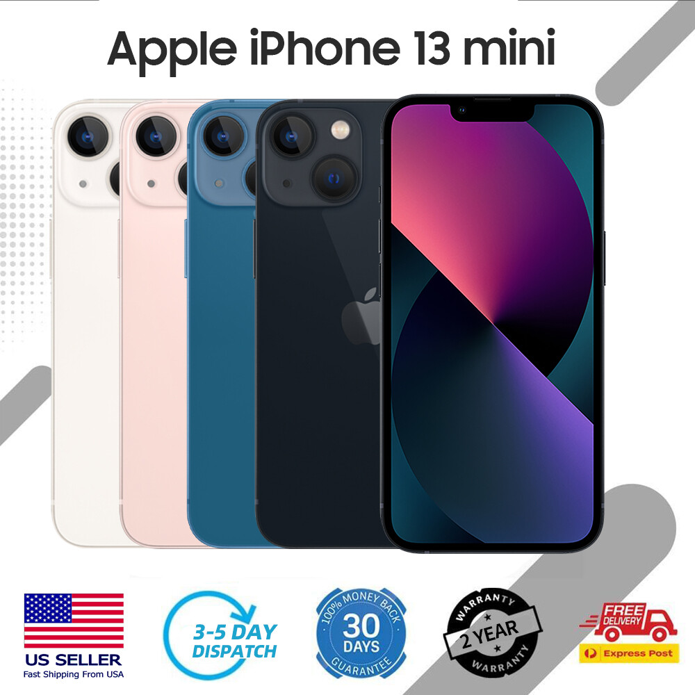 🔵New Sealed Apple iPhone 13 MINI A2481 128GB/256GB Unlocked GSM CDMA Smartphone