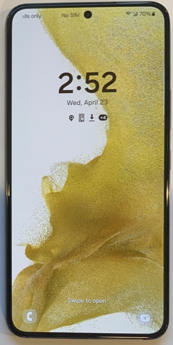 GSM UNLOCKED SAMSUNG GALAXY S22, SM-S901U 128GB SMARTPHONE WITH NO SCREEN BURN