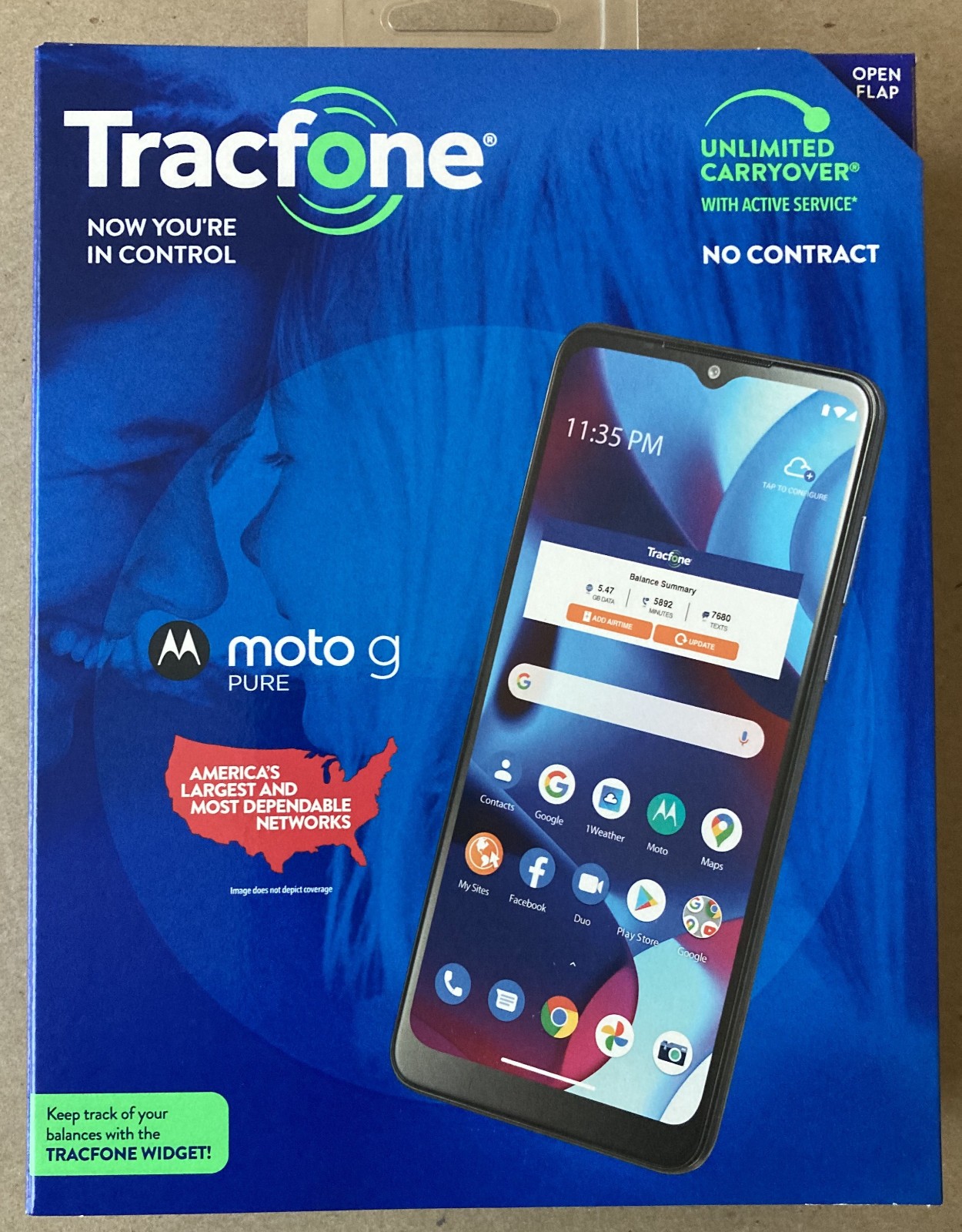 TRACFONE Motorola Moto G Pure XT2163DL 32 GB New Sealed from HSN
