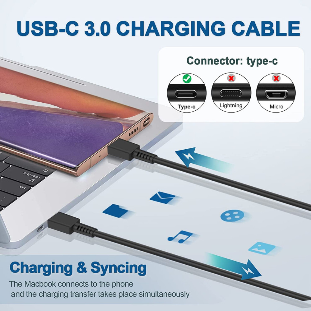 45W PD Super Fast Charger Wall Adapter Usb Type-C For Samsung Galaxy S23 S22 S21