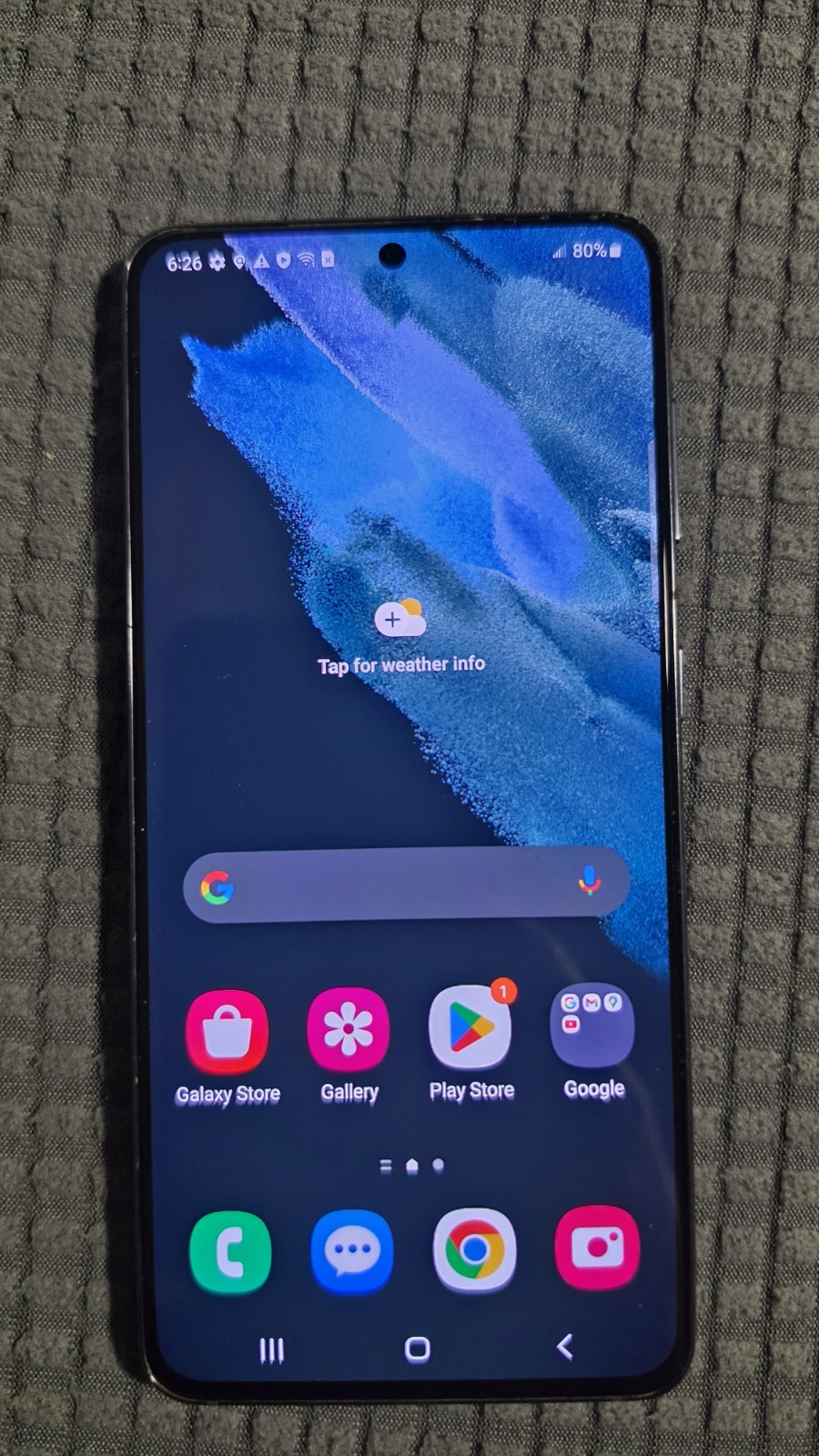Samsung Galaxy S21 5G 128GB Unlocked -Used condition – Black