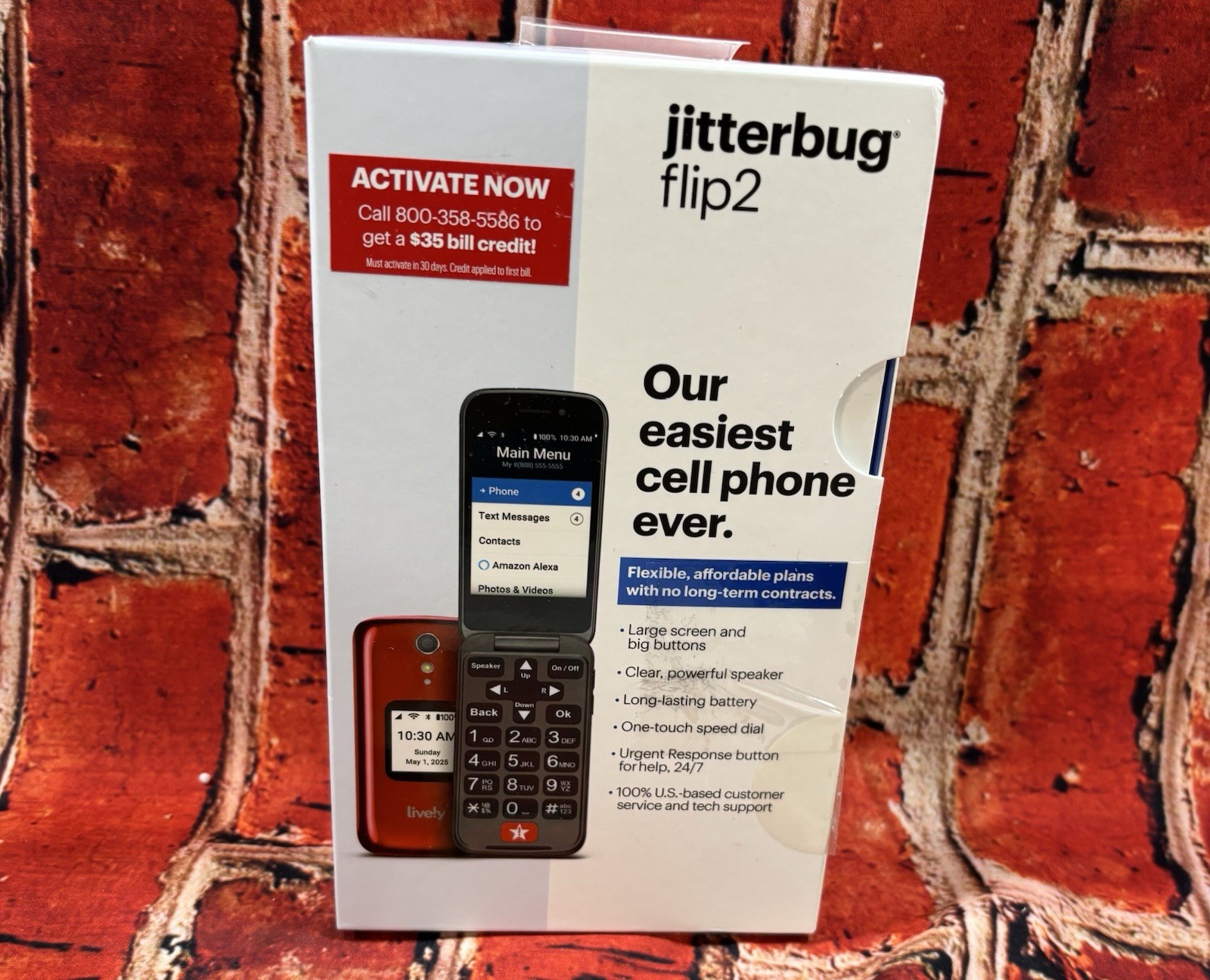 Lively Flip Jitterbug Flip 2 Cell Phone for Seniors – 🆕