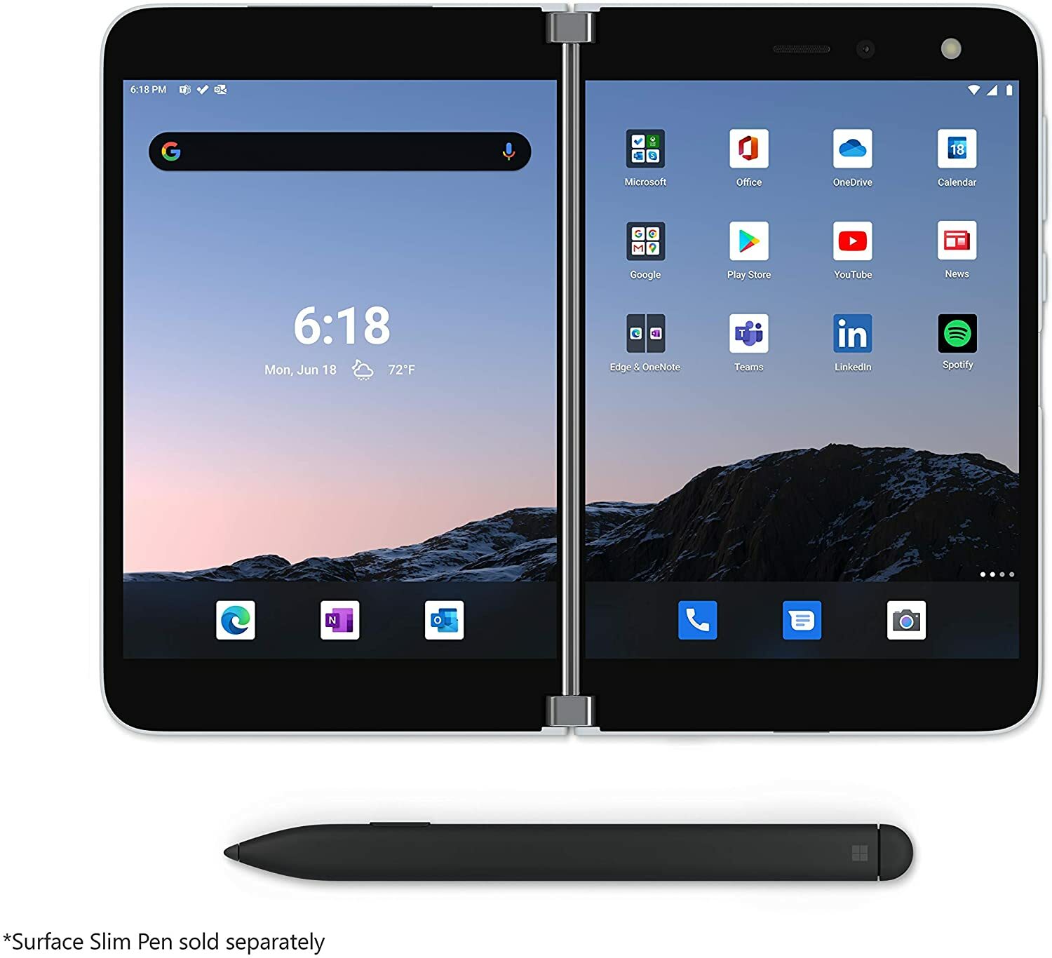 BNIB Microsoft Surface Duo Dual-SIM Glacier 128GB ROM Factory Unlocked GSM