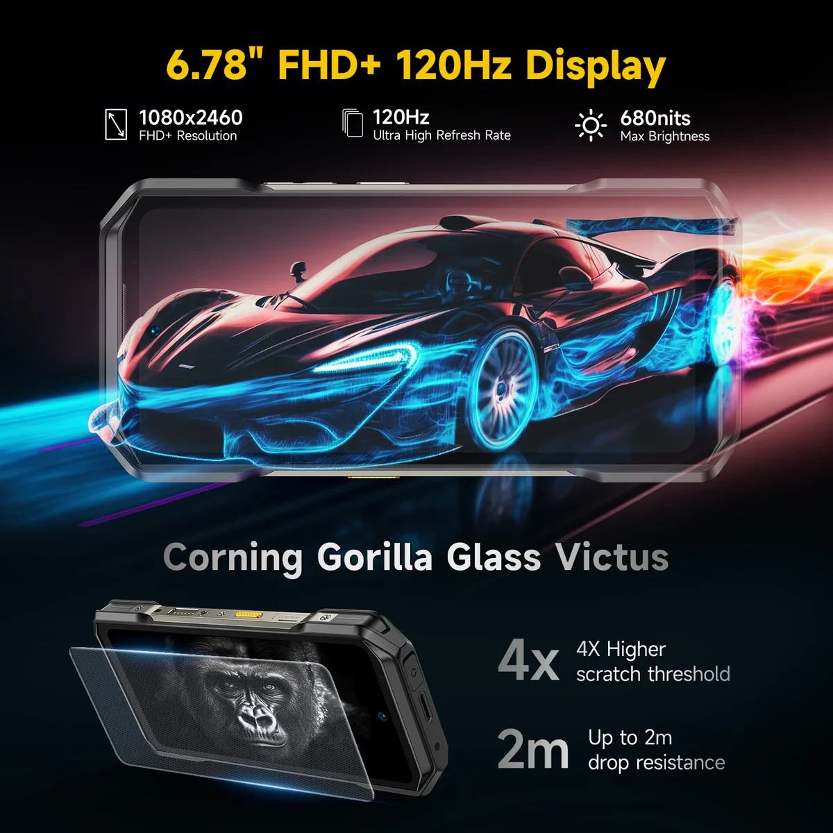 Ulefone Armor 27 Pro 5G RUGGED Smartphone 12GB+256GB DualSim 10600mAh Black NEW