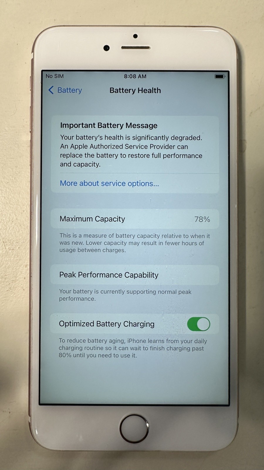 Apple iPhone 6S Plus 128GB Rose Gold – Fully Functional – Unlocked