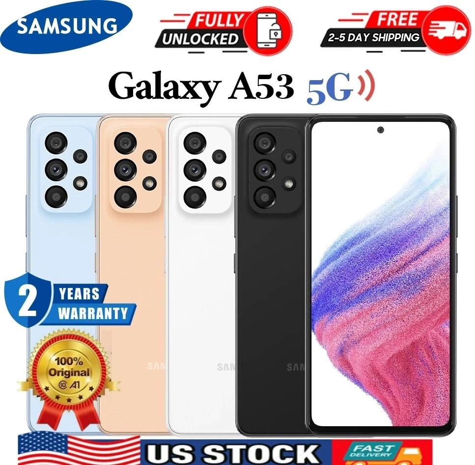 💯Samsung Galaxy A53 5G SM-A536U -128GB Black (Full Unlocked) Brand New Sealed💯