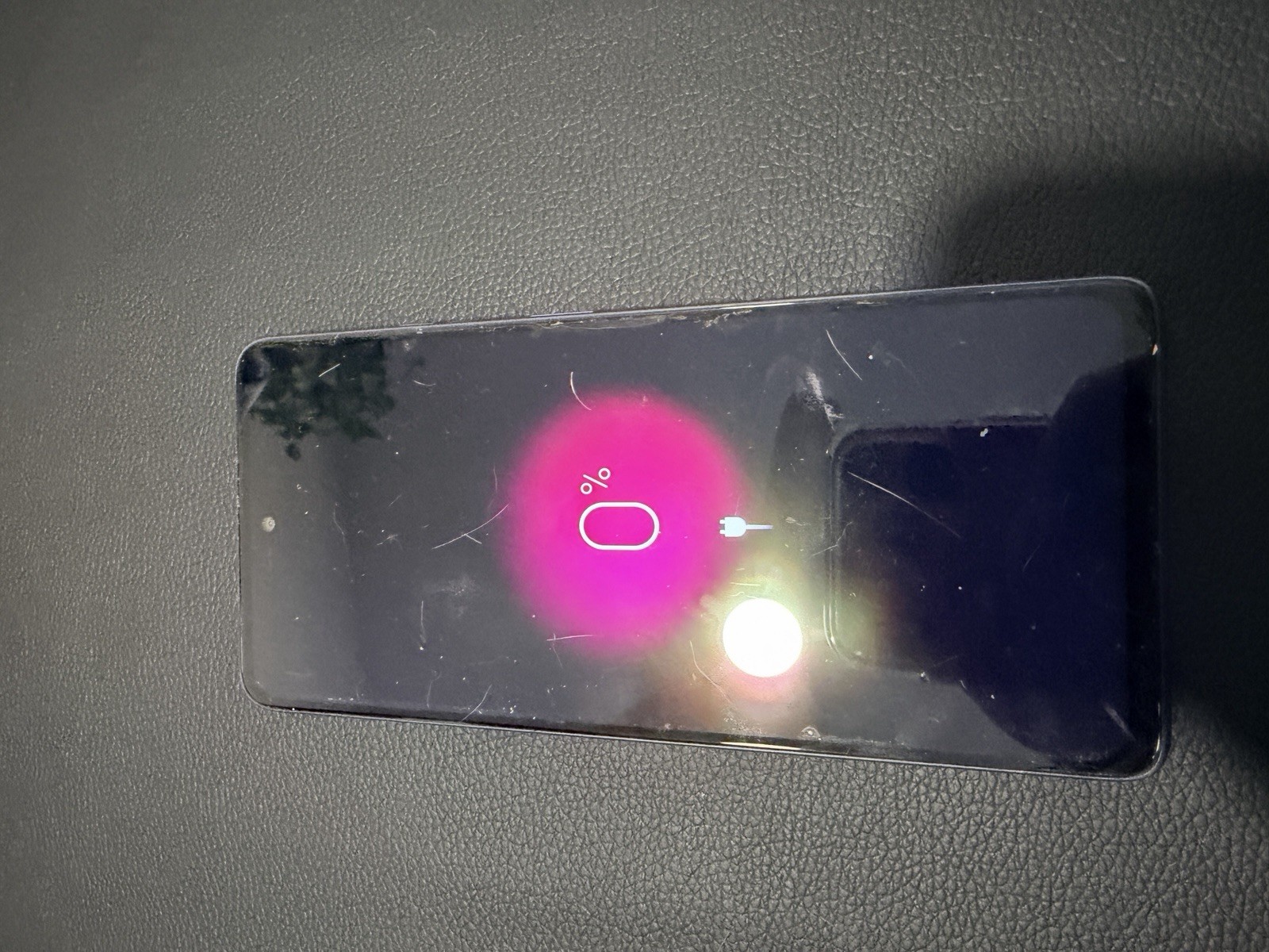 TCL Silver Slate Smartphone USB Type-C Cracked Screen For Parts/Repair AS-IS