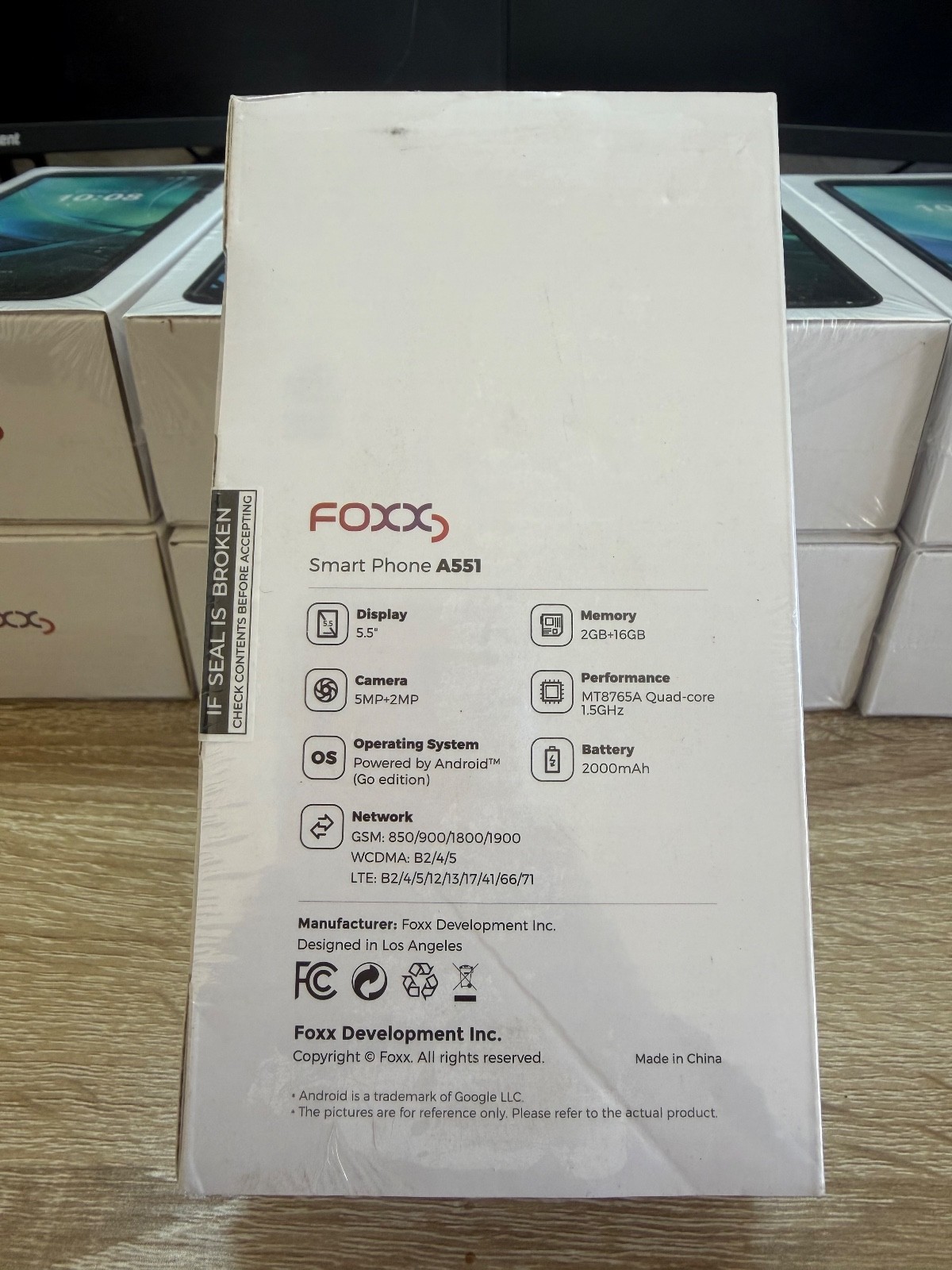Foxx A551 Unlocked Smartphone, BLACK 2GB RAM 16GB STORAGE🔥BRAND NEW SEALED🔥