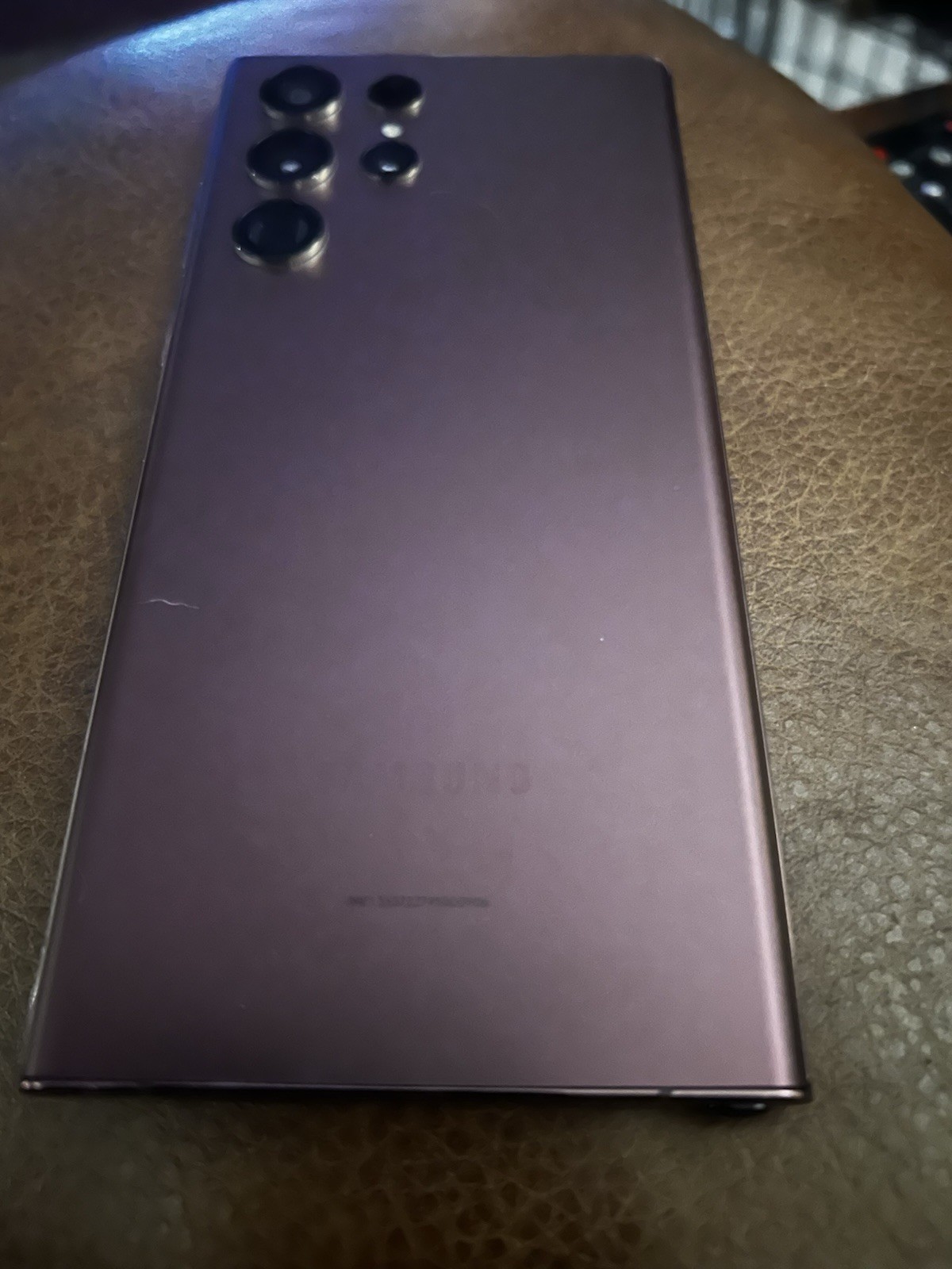 Samsung Galaxy S22 Ultra 108MP Camera Purple Bar-Style Smartphone