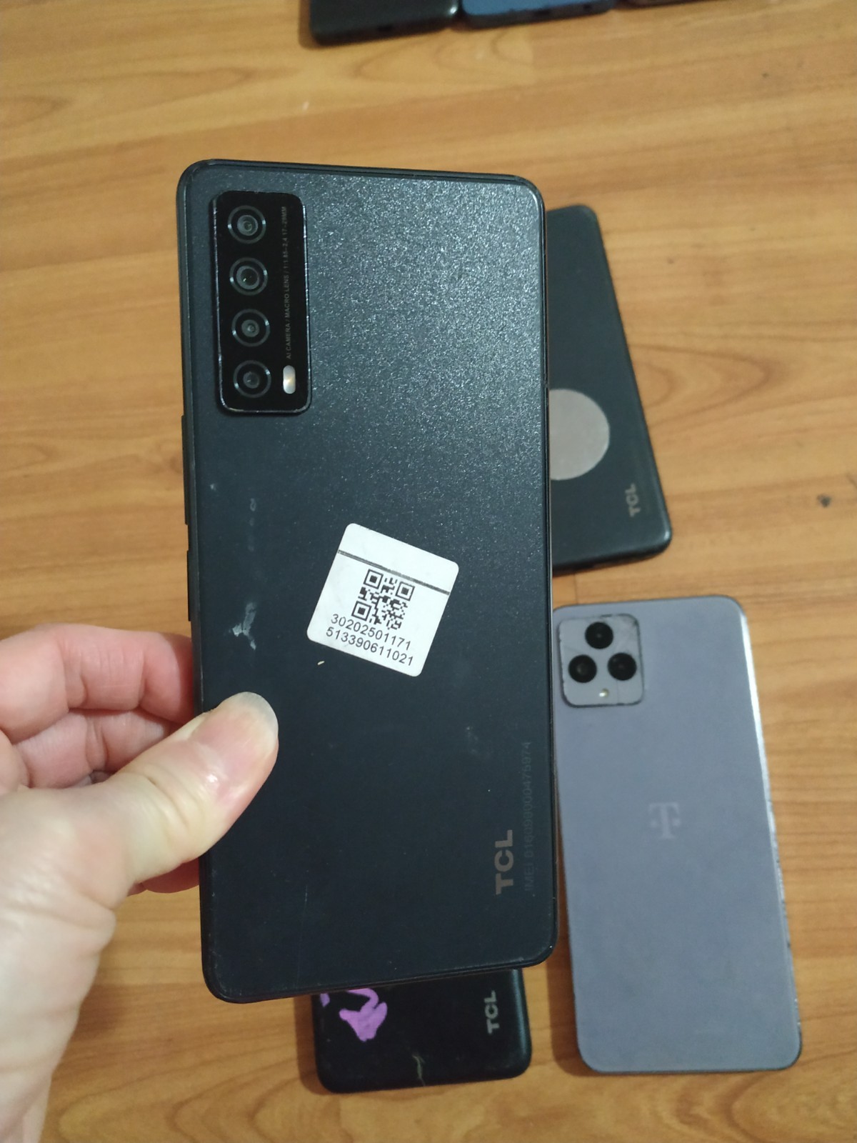 Lot of 4 Mixed model T-Mobile TCL Smartphone For part