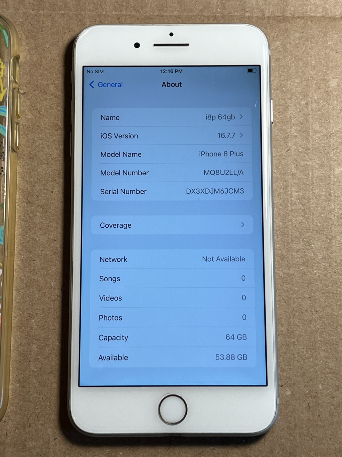 Apple iPhone 8 plus 64GB silver Unlocked Smartphone (A1897) (GSM) Read