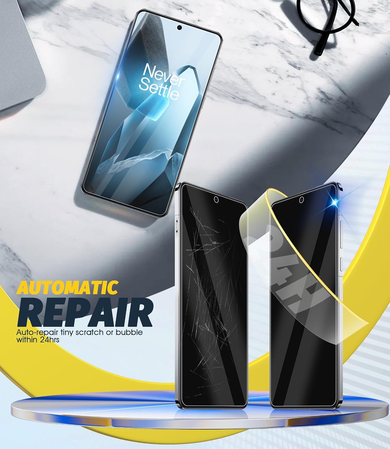 3PCS TPU Screen Protector for OnePlus 13/12/12R High Definition Anti-Scratch
