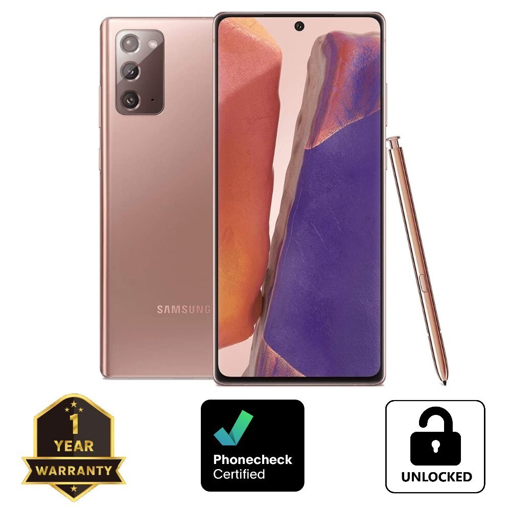 Samsung Galaxy Note 20 5G SM-N981U1 128GB – Mystic Bronze Smartphone (Unlocked)
