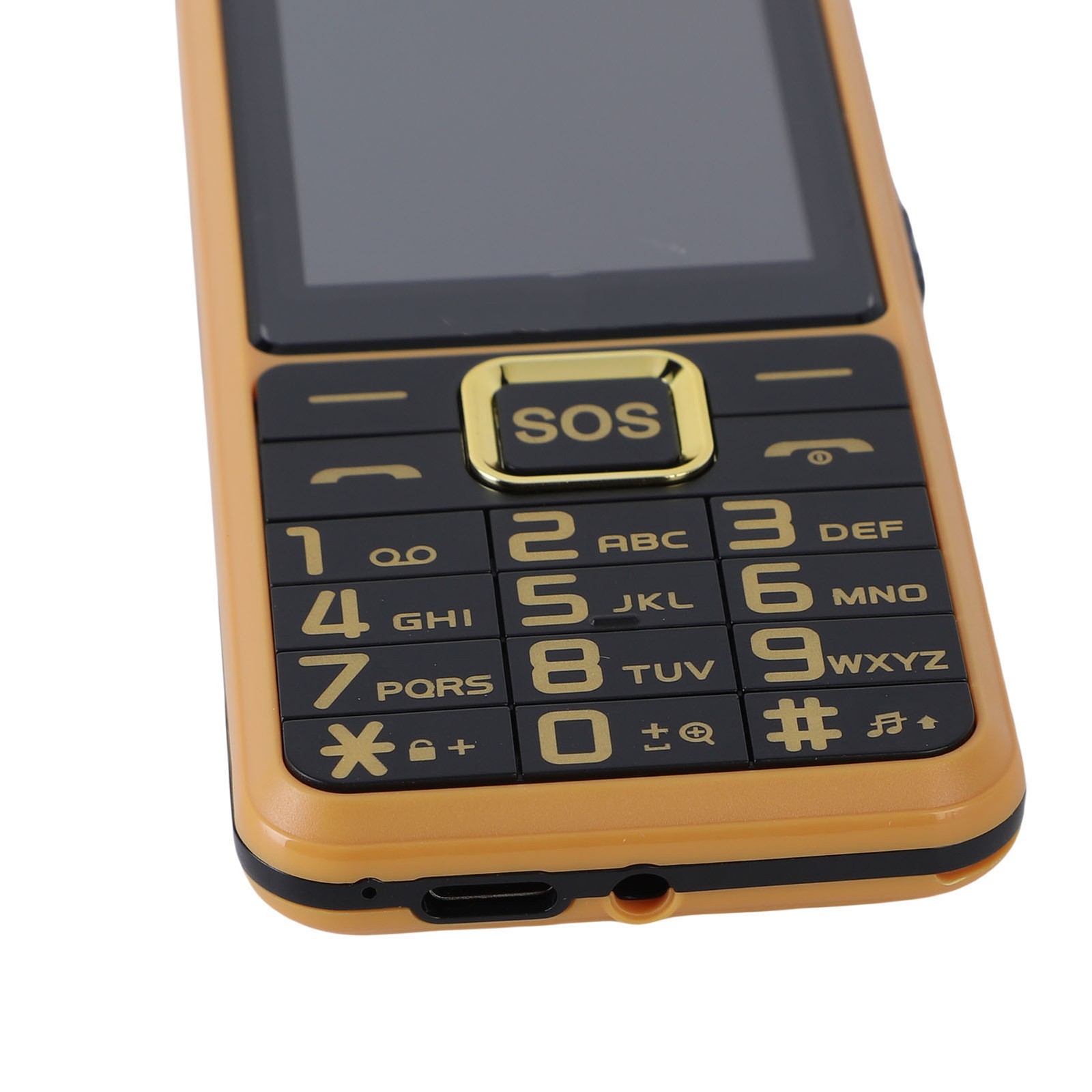 Big Key Phone Ultra Thin 2.6in 2 Flashlight BT 0.3MP Camera Voice Announcement