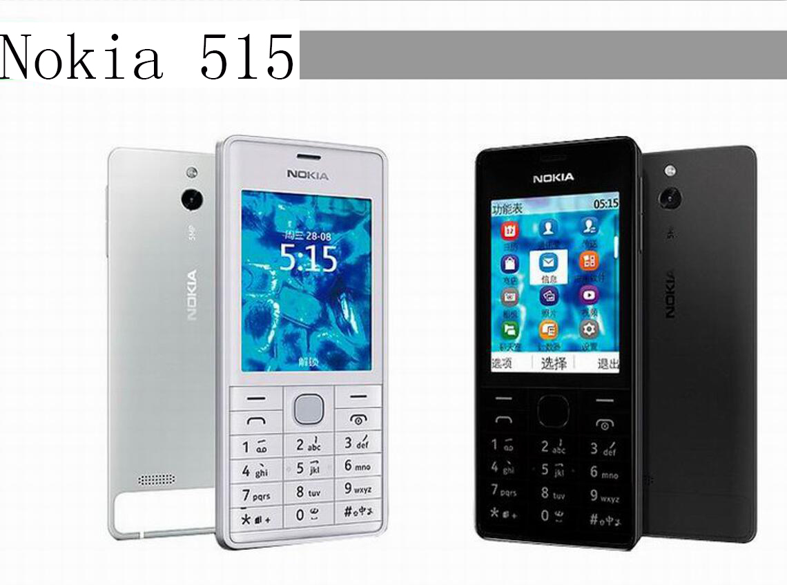 Unlocked Nokia 515 2G 3G GSM Original Cellphone Bluetooth Single Dual SIM