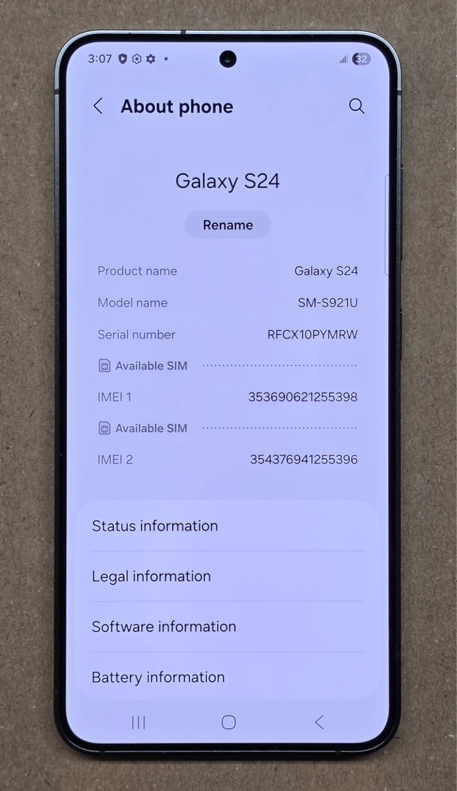 Samsung Galaxy S24 Onyx Black 128GB Unlocked