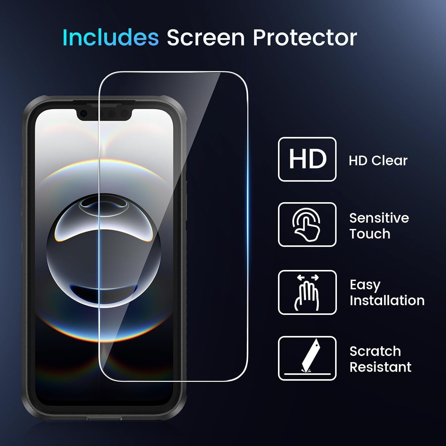 For iPhone 16e & 17e Case with Shockproof Protection & Screen Protector MagSafe