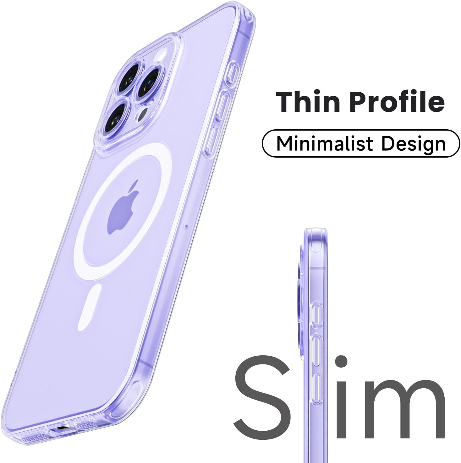 Soft Clear Case for iPhone 13 Pro Case Slim Magnetic Ultra Thin Transparent Cove