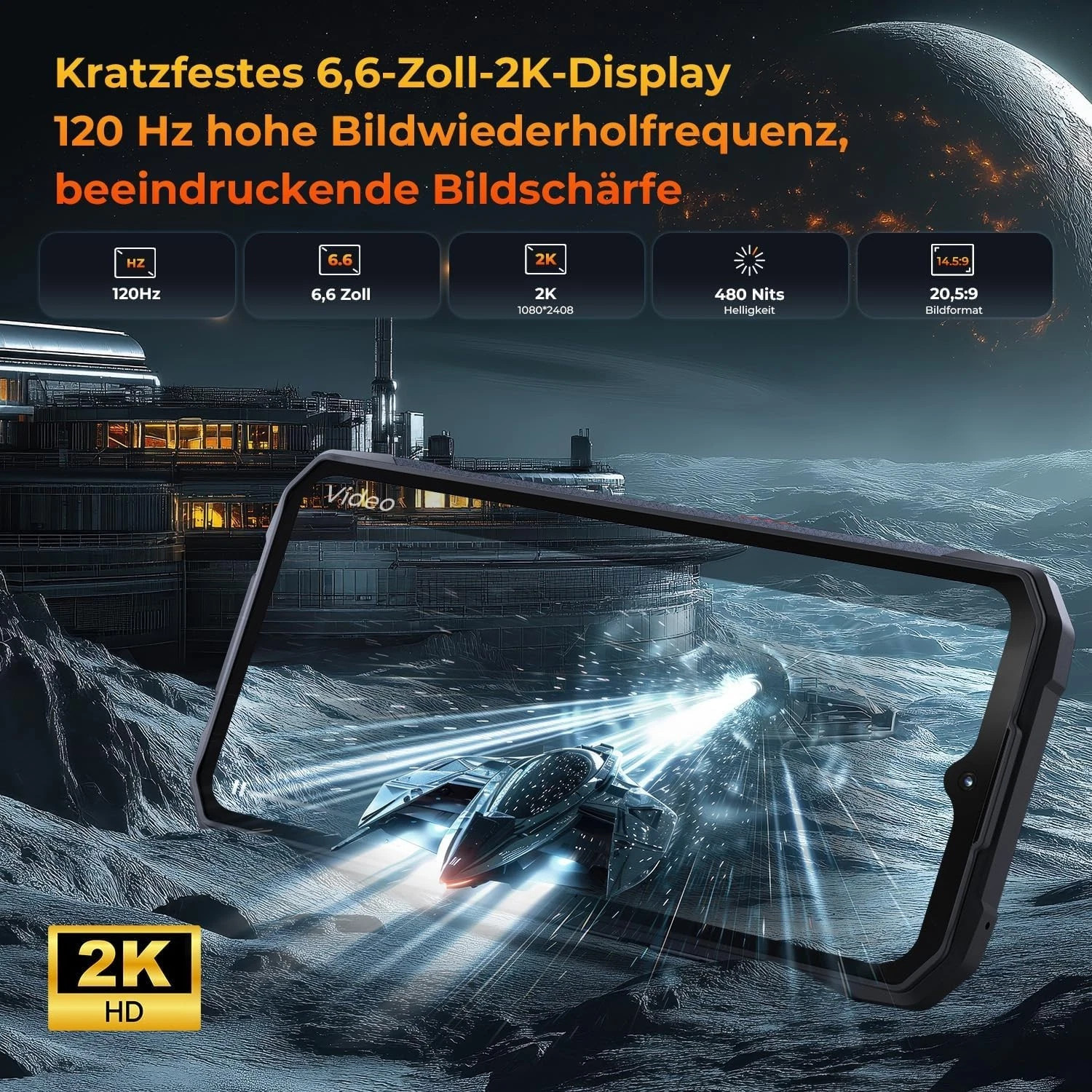 HOTWAV Cyber 16 Pro Outdoor Smartphone 24GB+512GB/2TB Dual SIM Android 15 Phone