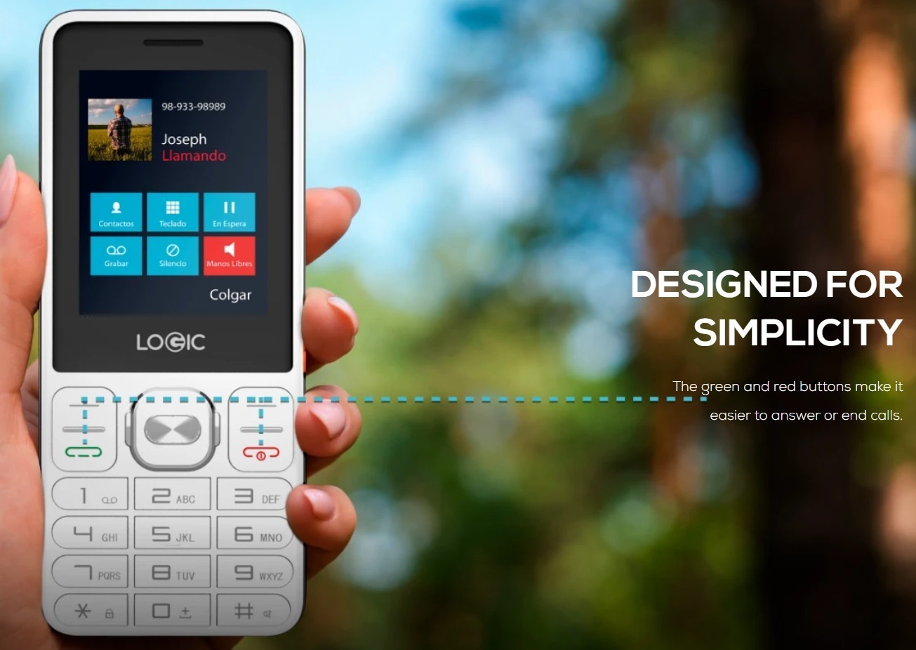 Logic B10L 4G VoLTE Dual SIM Senior GSM Unlocked Keypad Dumb Phone – Black – New