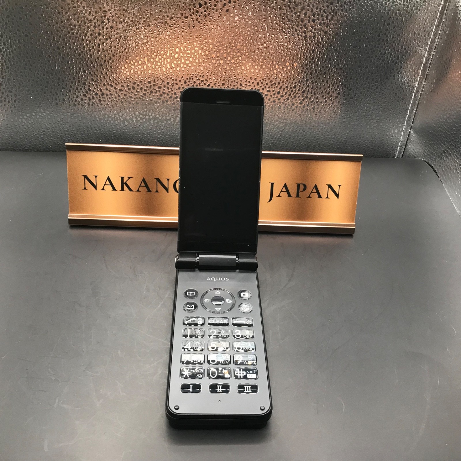 SHARP SH-N01 AQUOS KEITAI ANDROID FLIP PHONE UNLOCKED BLACK SH-01J 601SH Used
