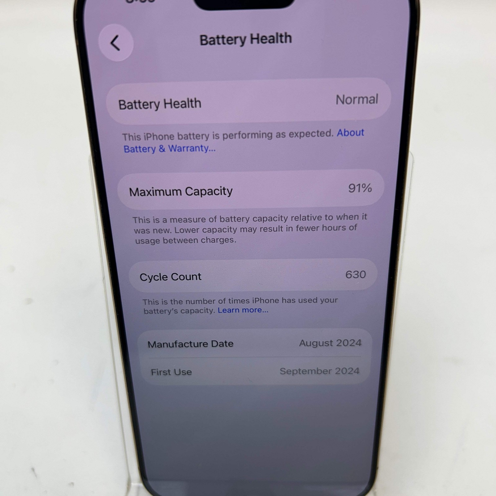 Broken Factory Unlocked Apple iPhone 16 Pro 128GB Desert Titanium MYMC3LL/A