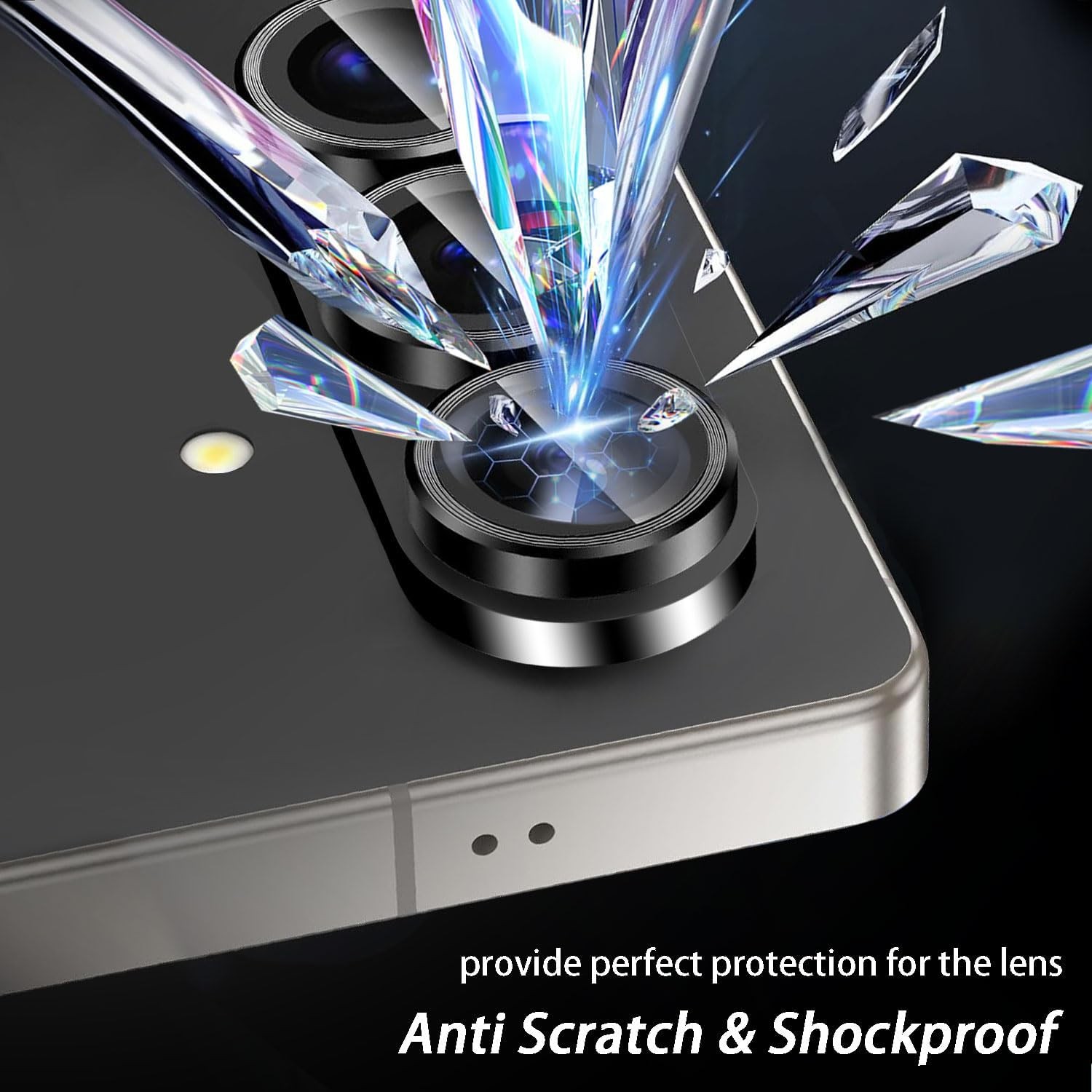 3X2PCS Camera Lens Protector & Screen Protector for Samsung Galaxy S26 Plus Blac