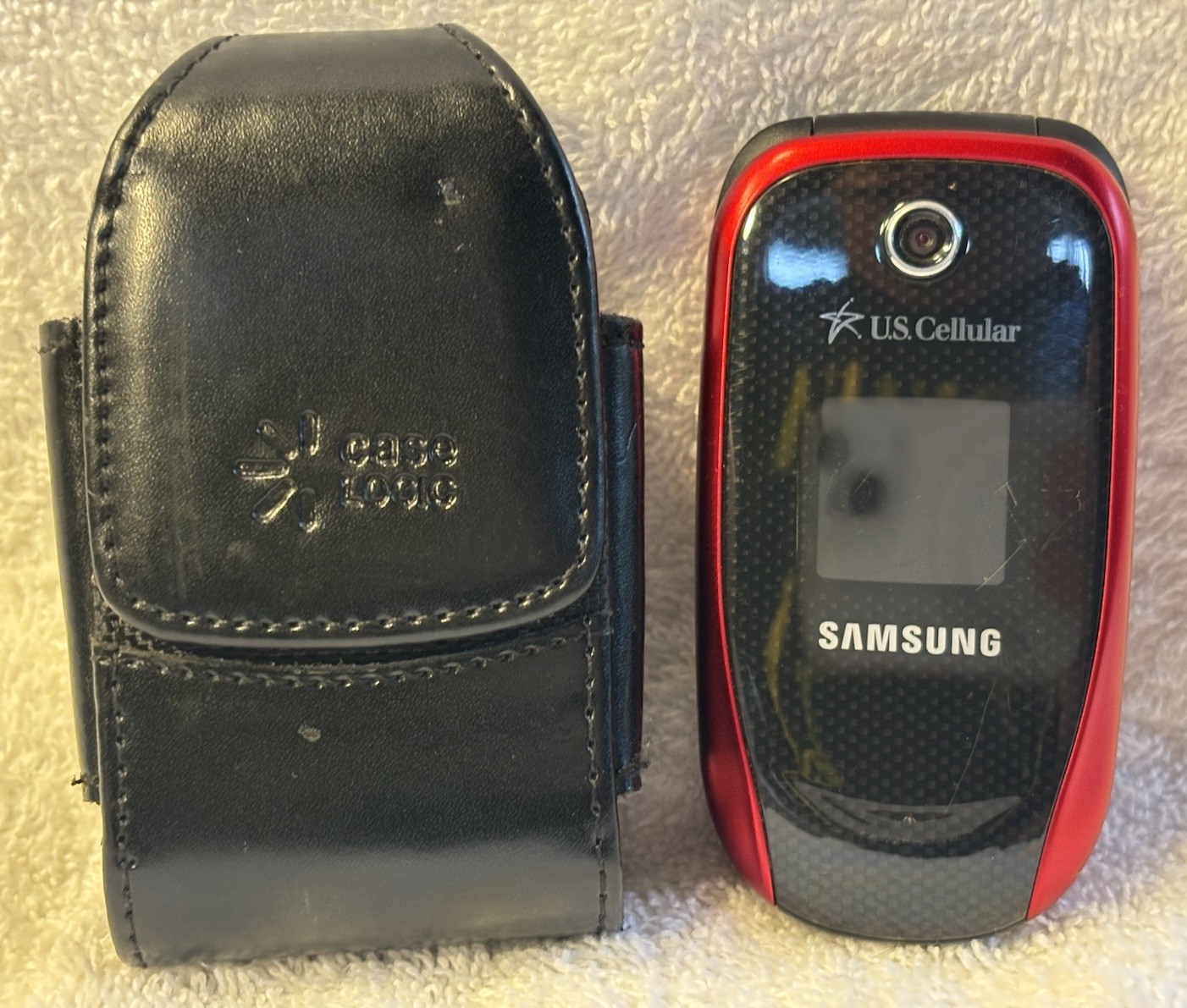 Samsung Stride SCH-R330- Red & Black (U.S. Cellular) Rare Flip Phone-untested