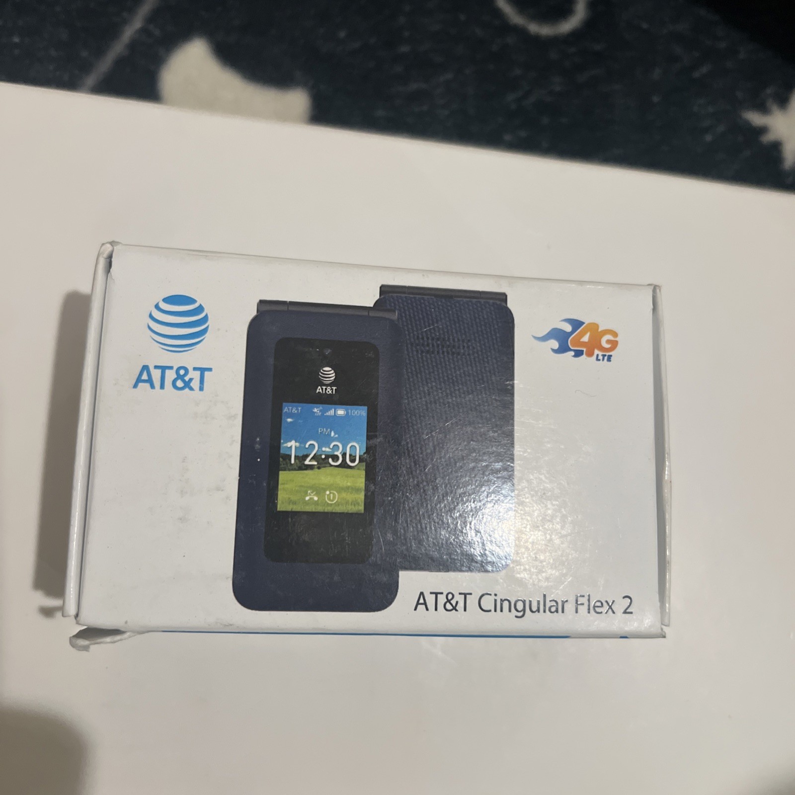 AT&T Cingular Flex 2 Smart Flip, 4GB, Unlocked Phone Classic Navy same day ship
