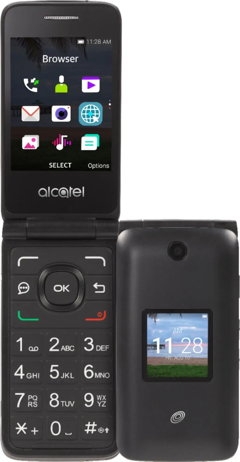 Alcatel MyFlip 4G LTE No-Contract Prepaid Basic Flip Phone for TracFone (A405DL)
