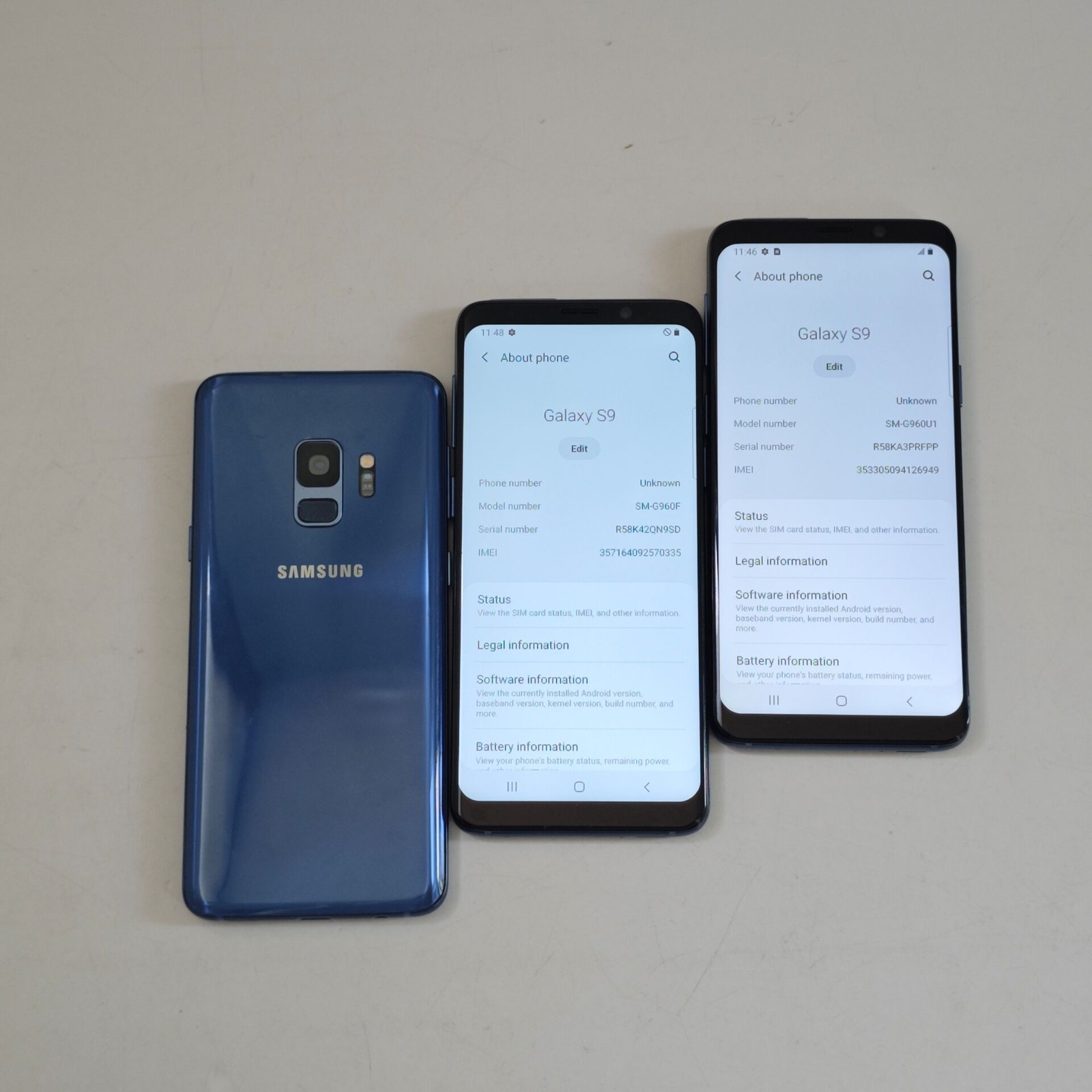 Samsung Galaxy S9 S9+ Unlocked G960F G960U G965F G965U 64G Android Global