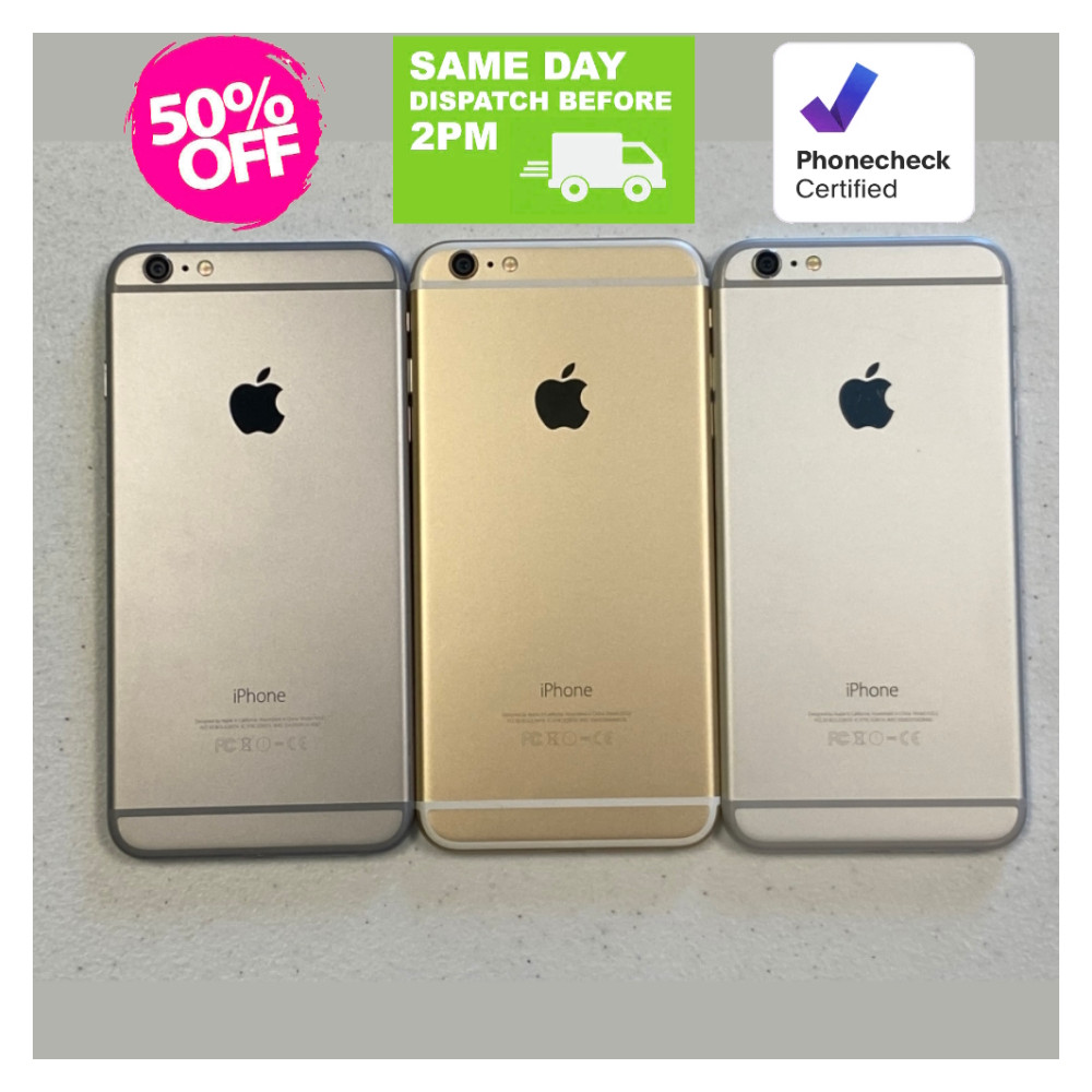 Apple iPhone 6 – 16GB/128GB Fully Unlocked Silver Gray Gold Good Condition
