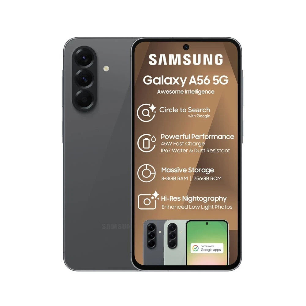 Samsung Galaxy A56 5G SM-A566B/DS (8 GB) Dual SIM 50MP Factory Unlocked 6.7″ NEW