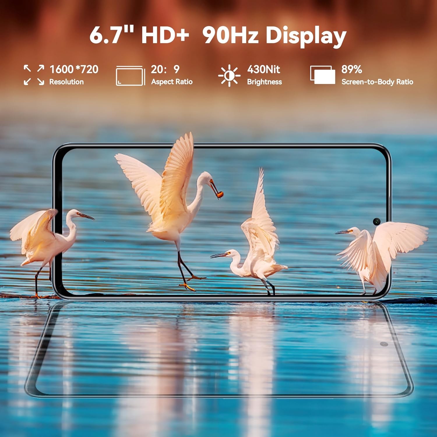 OUKITEL C58 Pro T-Mobile Cell Phone 24GB+256GB/1TB 5150mAh 6.7″ HD+ 90HZ NFC