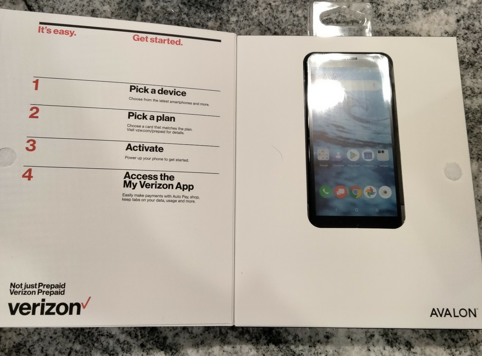 Verizon Prepaid Alcatel Avalon 5.3” Display Cellular Cell Phone Communication