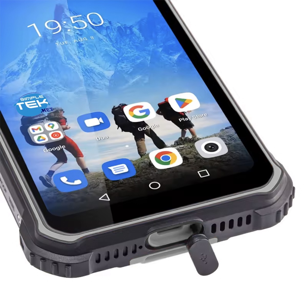 Rugged Ip68 Smartphone 10,000mah Battery 6gb 128gb NFC Wireless Charging_