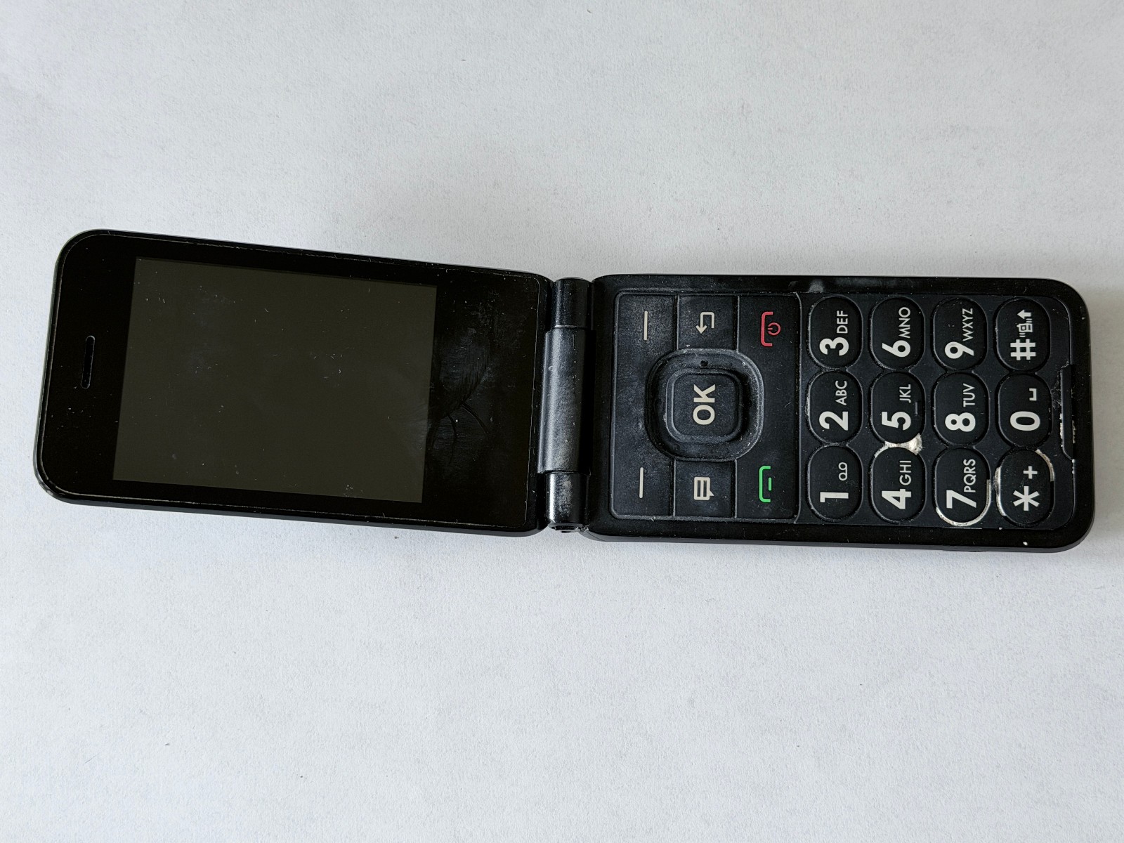 AT&T Cingular Flip IV U102AA 4G LTE Flip Phone KaiOS Black *READ*