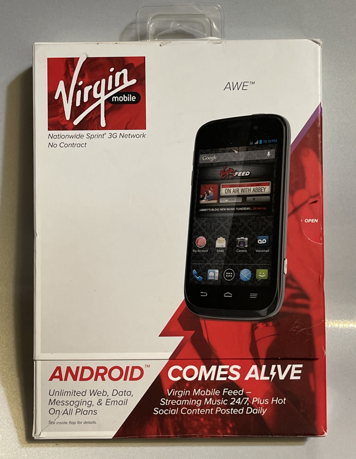 Virgin Mobile Android 3G Wi-Fi Bluetooth Capable 4.0” Touchscreen NIB