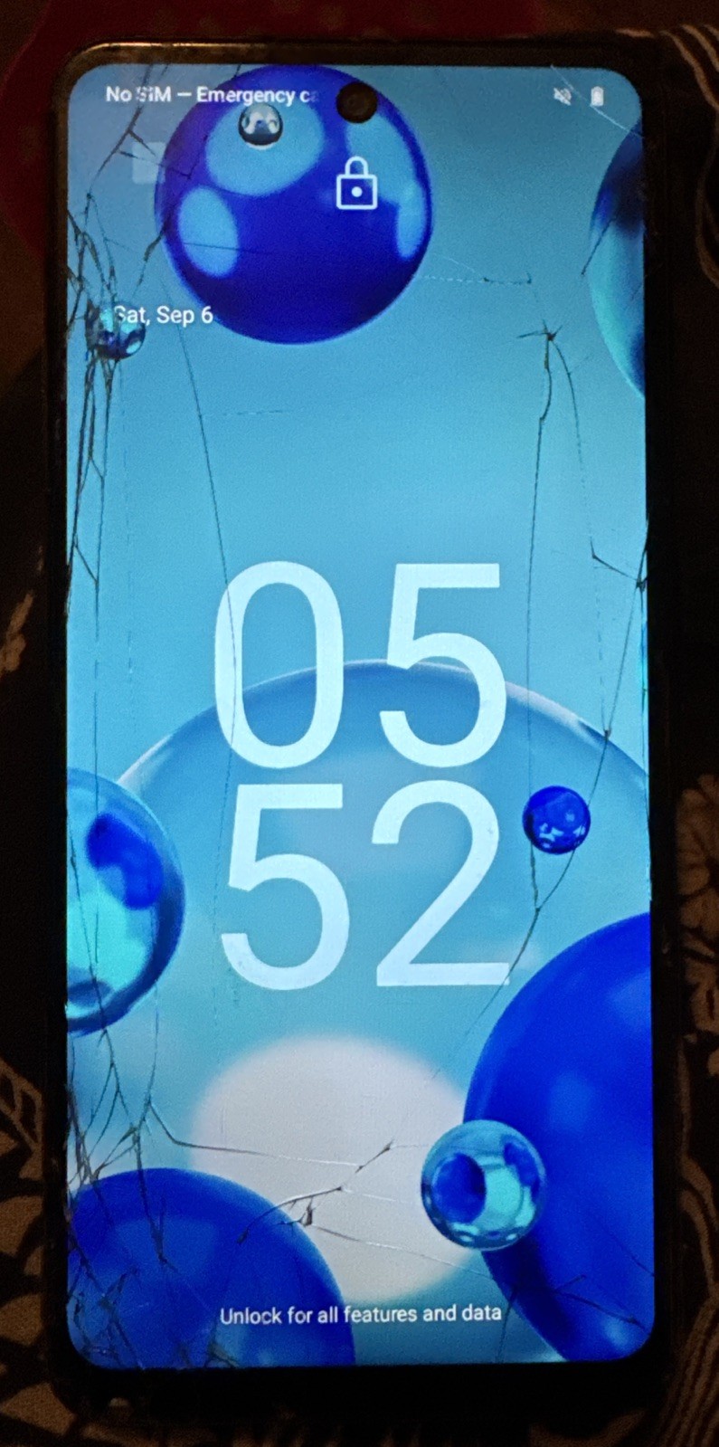 HMD Vibe N159V 64GB Gray (Unknown) Smartphone Fast Ship Broken Parts!! Cracked