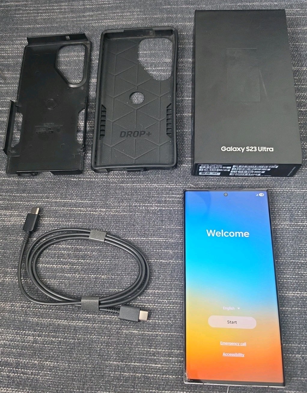 Samsung Galaxy S23 Ultra SM-S918U1 512GB 12GB 6.8in 5G Factory Unlocked Black