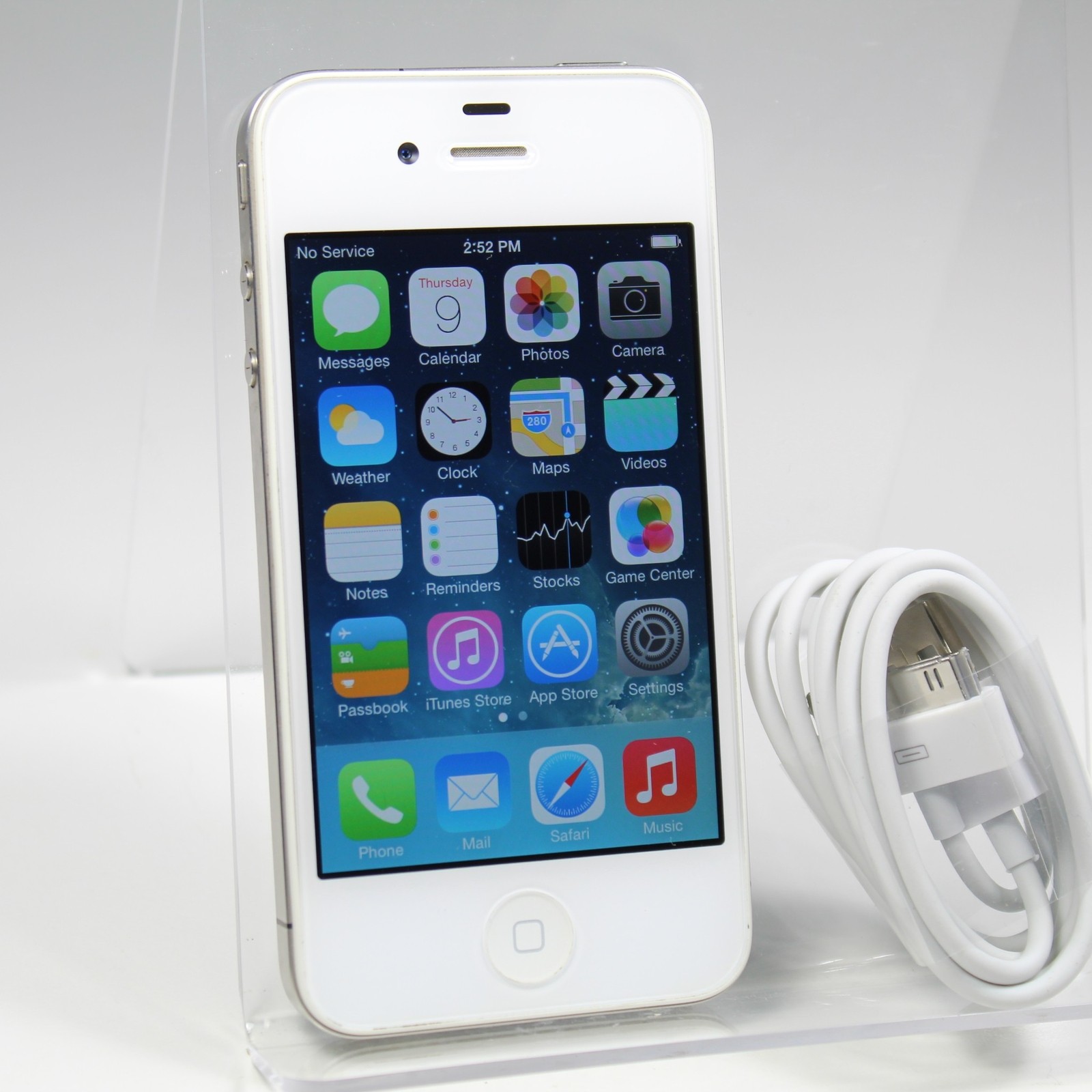 Vintage Apple iPhone 4 A1332 AT&T Smartphone 3G GSM White 8GB IOS 7