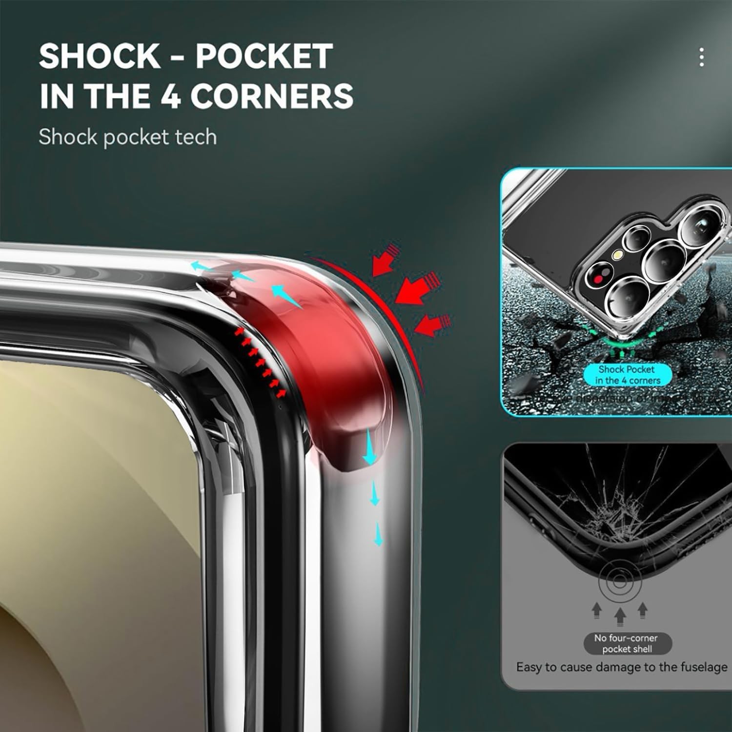 Galaxy S25 Ultra Case & Screen Protector for Samsung S25 Ultra Slim Shockproof