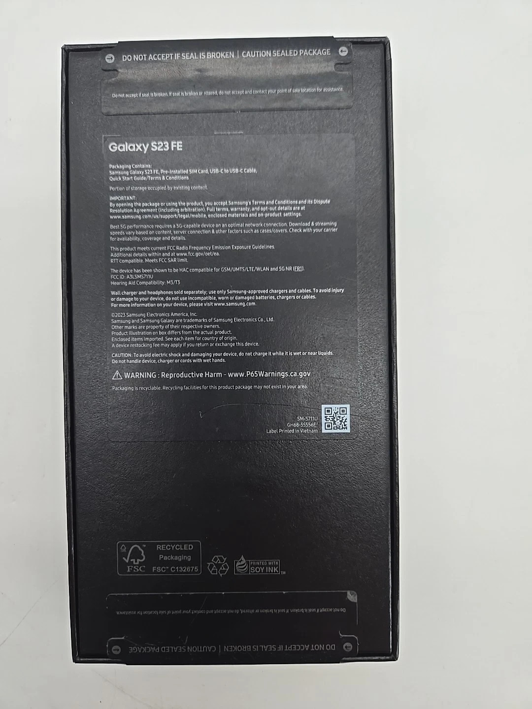 New Samsung Galaxy S23 FE 5G Factory Unlocked 6.4″ SmartPhone 128GB Graphite