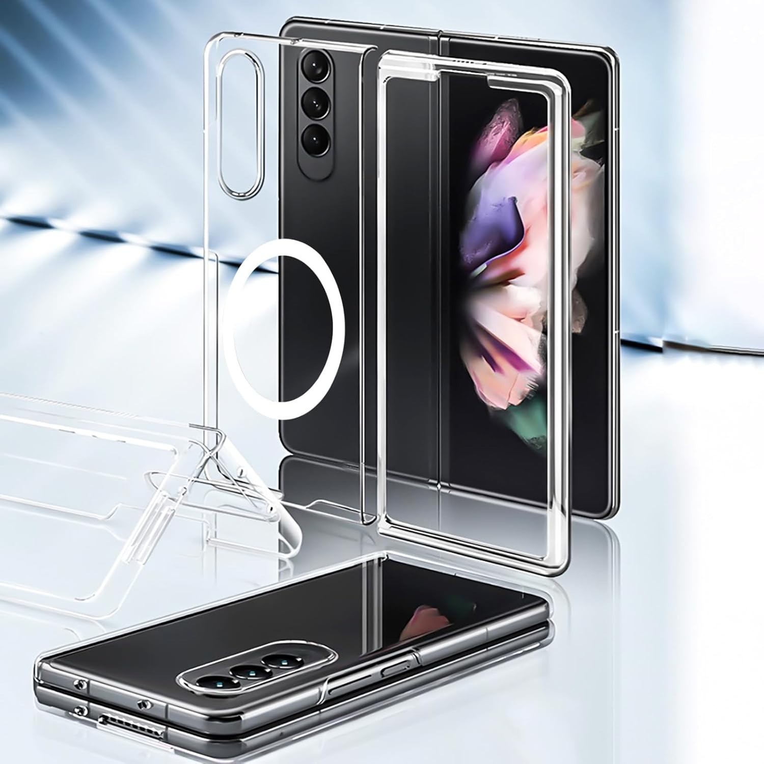 for Galaxy Z Fold 6 Case Original Builtin Screen Protector with Built-in 9H Temp