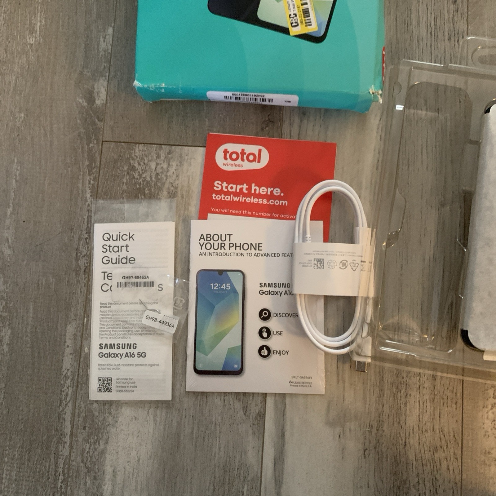 Samsung Galaxy A16 5G 6.7″ 128G Total Wireless Verizon 50MP Blue/Black New Open