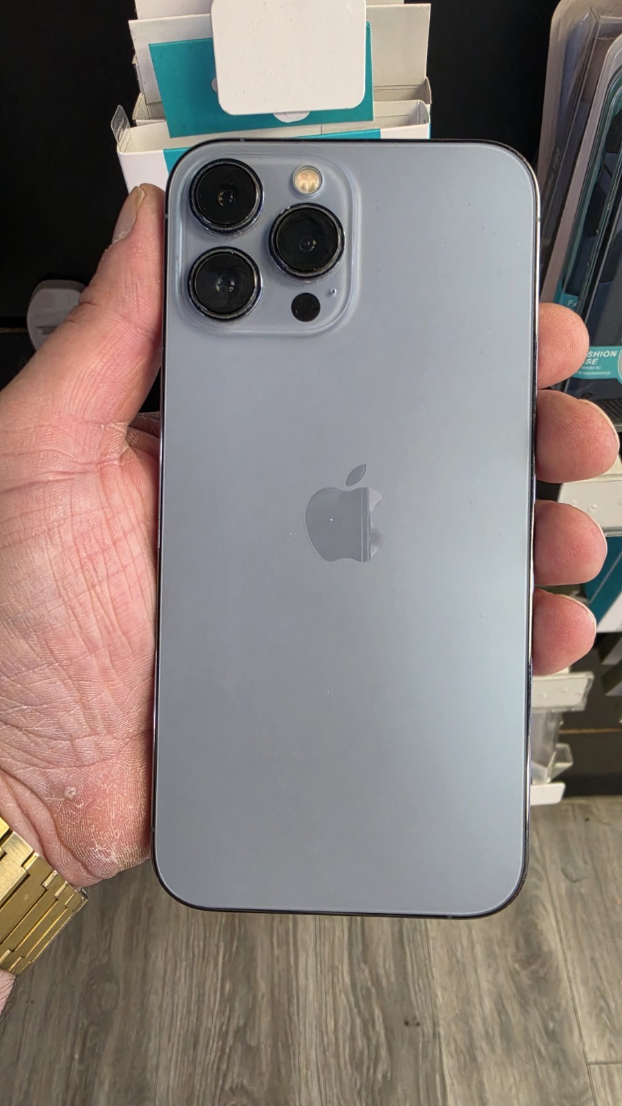 Apple iPhone 13 Pro Max – 512 GB – Sierra Blue (Unlocked) – Works – Read First