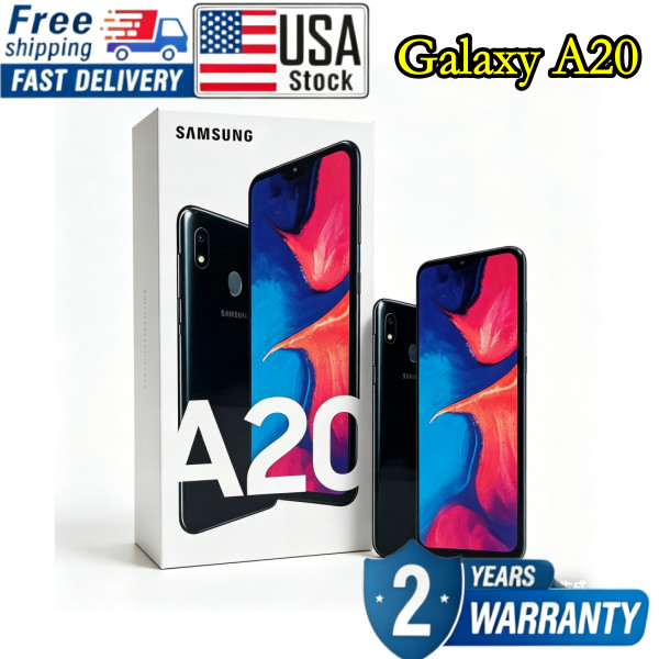 💯Brand New✨Samsung Galaxy A20✨SM-A205U 32GB+ 3GB Black Unlocked Smartphone USA