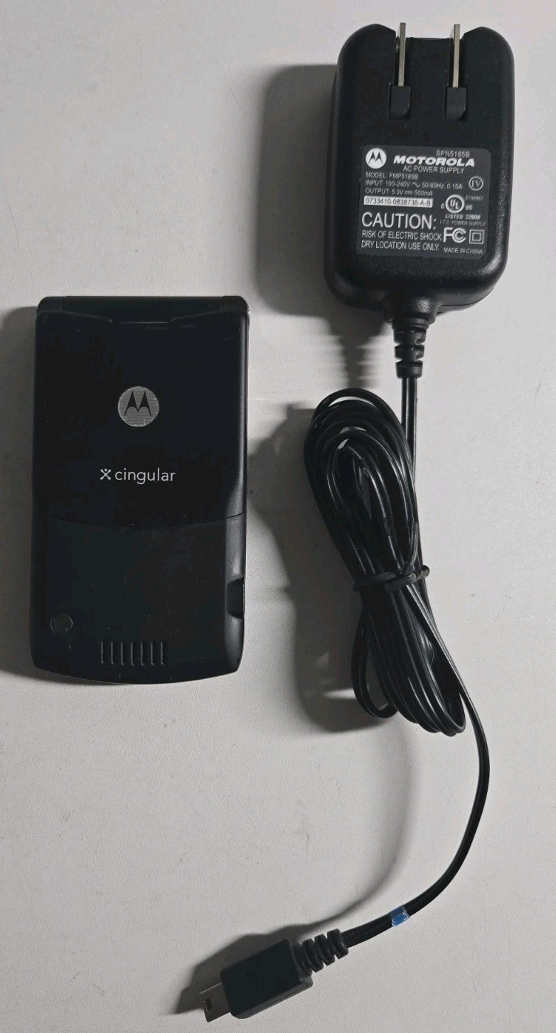 Motorola Razr V3 Black Cingular Cellular Phone
