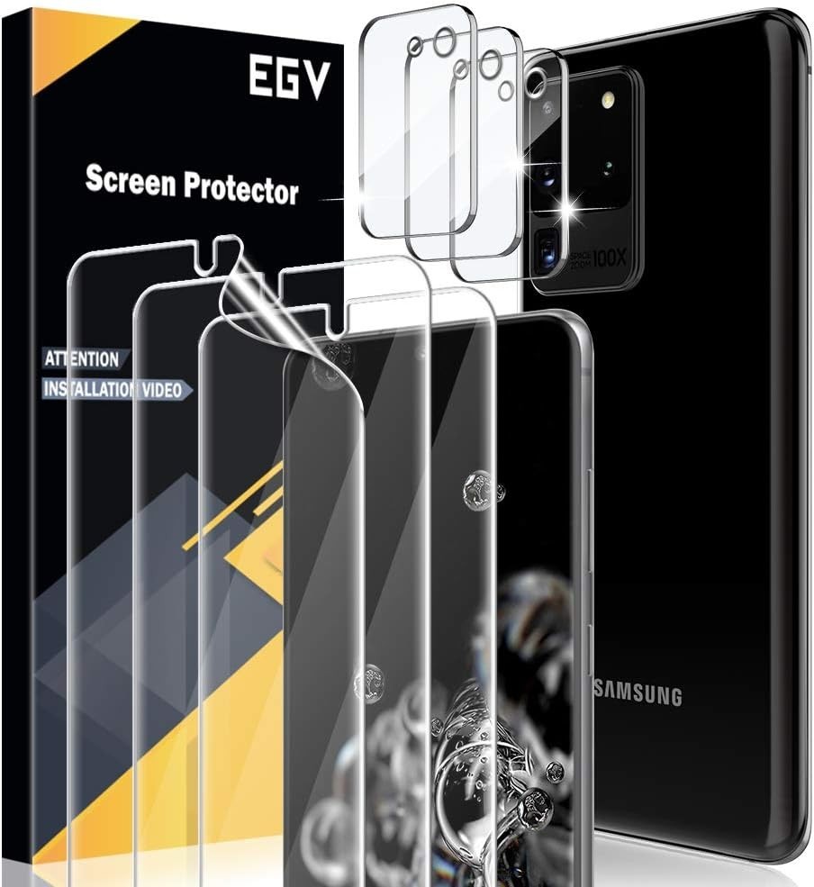 5in1 Screen Protect Galaxy S20 Ultra for Screen and Camera Lens Protector 9H