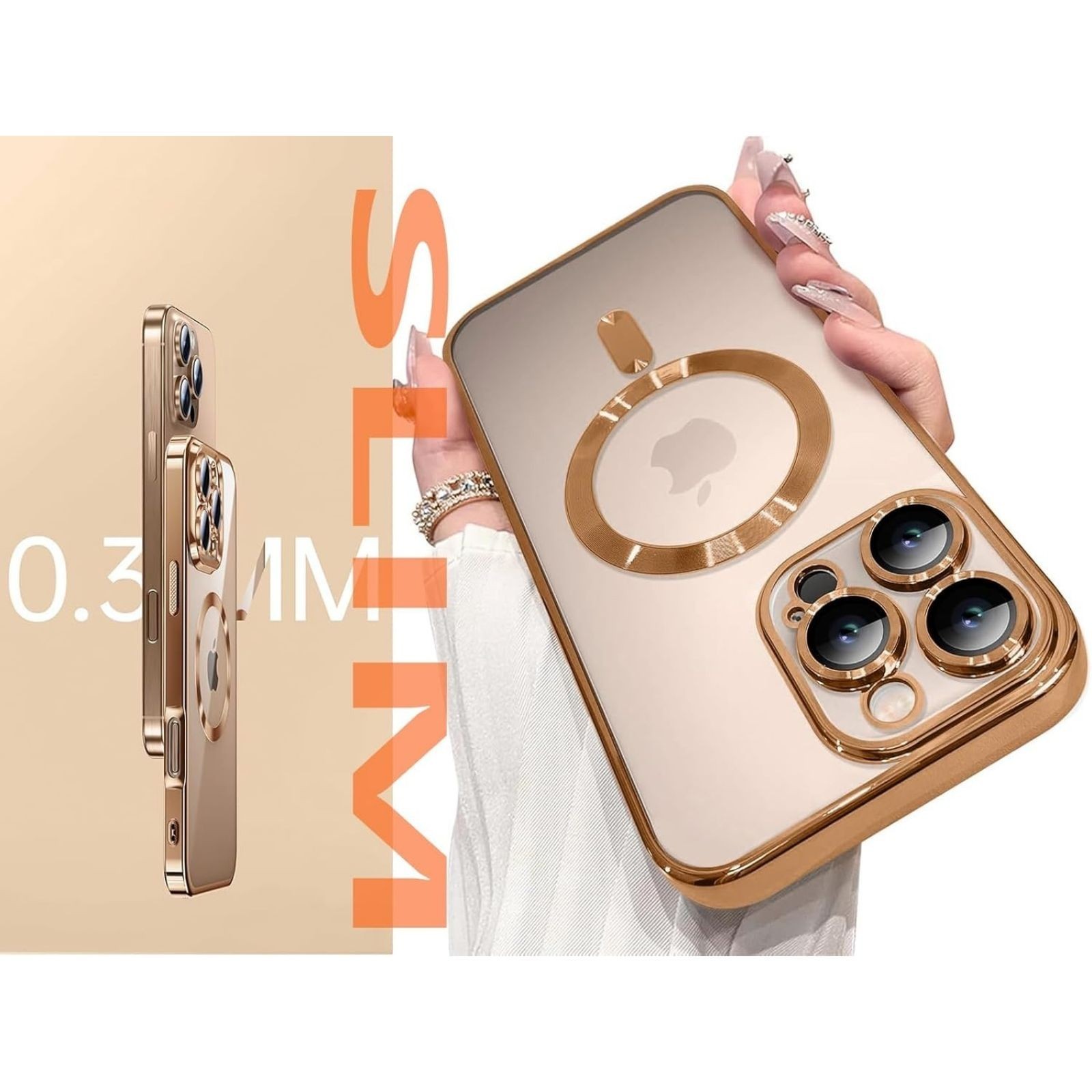 For iPhone 16 Pro Max Case with Shockproof Protection and Anti-Yellowing cover